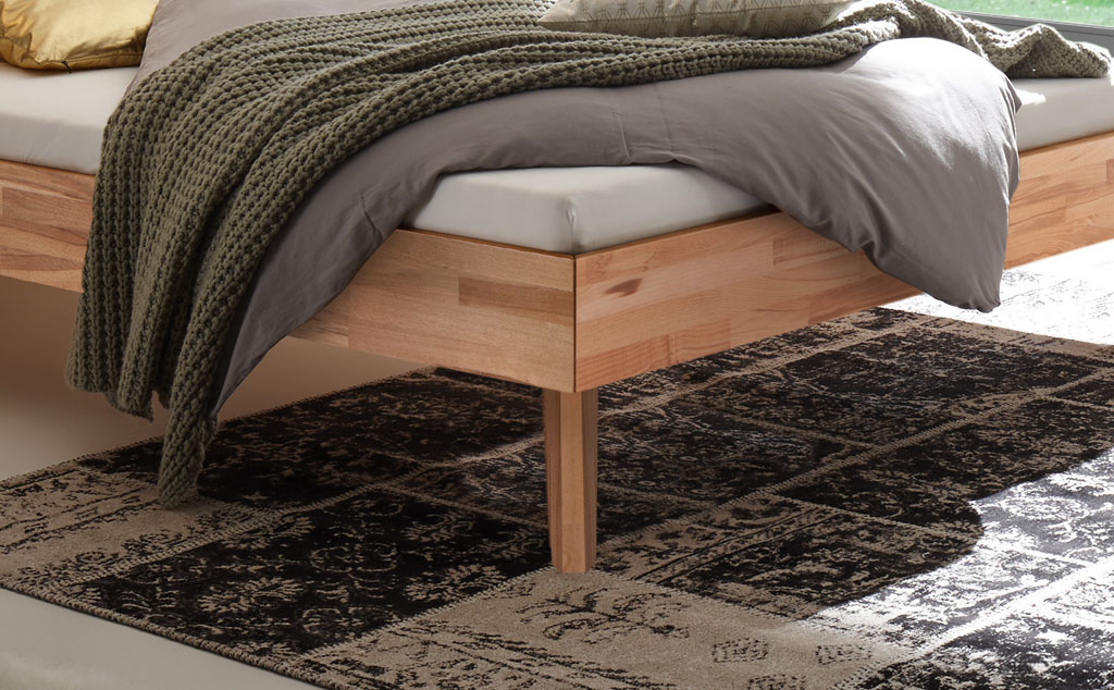 Hasena - Trento Bett Ortona | Rahmen Trento 16 | Kopfteil Lino | Füße Nelo | konfigurierbar
