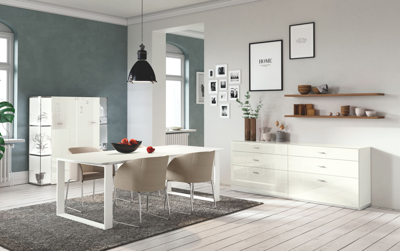 now! by hülsta. dining | Schalenstuhl S19-1 | Strukturstoff taupe