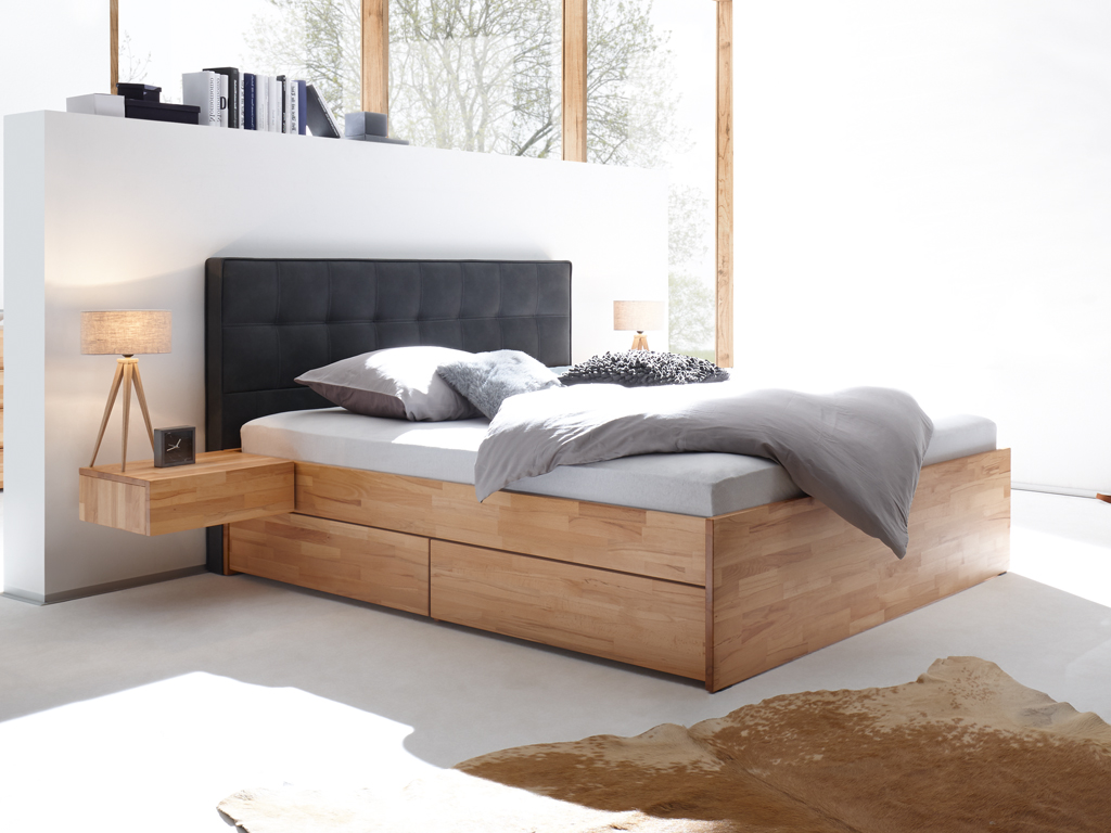 Hasena - Function Stauraumbett Elito  | Polsterkopfteil | alle Farben & Größen konfigurierbar