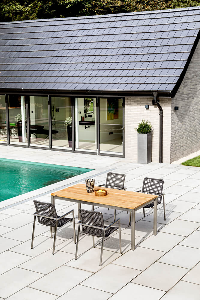 Niehoff Garden. Velina | G873 | Tisch | 160 x 95 cm | Edelstahl /HPL Beton Niehoff Garden. Velina | G873 | Tisch | 160 x 95 cm | Edelstahl /HPL Beton