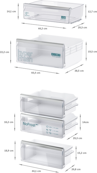 Siemens studioLine KI96NSFD0 iQ300 Einbau-Kühl-Gefrier-Kombination 193.5 x 55.8 cm Flachscharnier