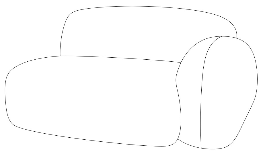 DW.G.D074122B/D074123 designwerk Globe - Element 105 Armteil links/rechts| B: 145 cm | D074122B/D074123