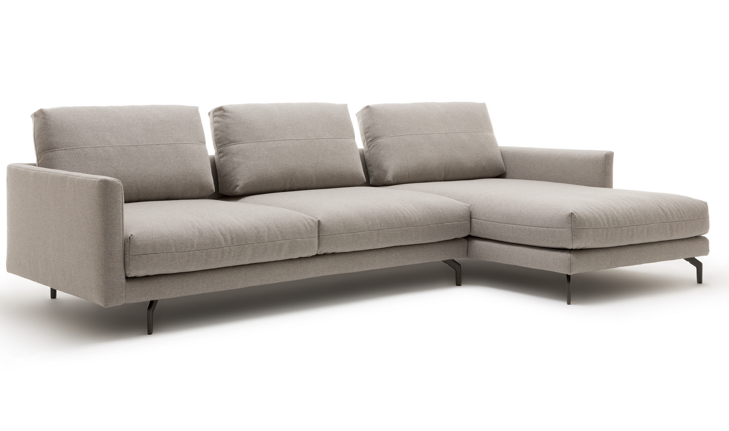 creation by Rolf Benz CR.414 - Sofagarnitur inkl. Rückenkissen | B 300 cm graue Polstergarnitur mit Kissen creation by Rolf Benz CR 414