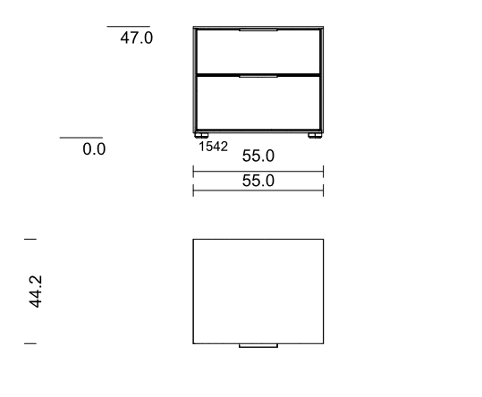 Type 1542 | B 55,0 × H 47,0 × T 41,1 cm