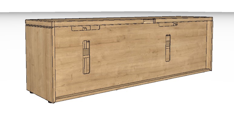 Wöstmann WM 2520 - Lowboard | Type 1862 | B: 181,9 cm | Wildeiche massiv