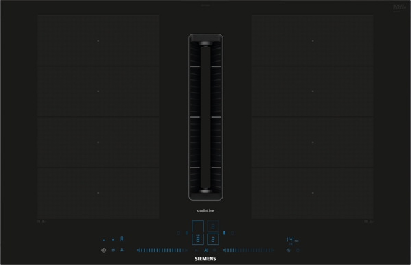 Siemens studioLine - Induktionskochfeld mit integriertem Dunstabzug iQ700 (80 cm) | aufliegender Rahmen | EX877NX68E