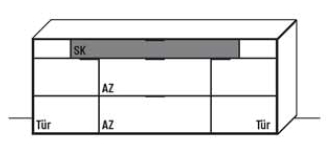 WM.2140.2050 Wöstmann. WM 2140 | Sideboard | B: 209,9 cm | Type 2050