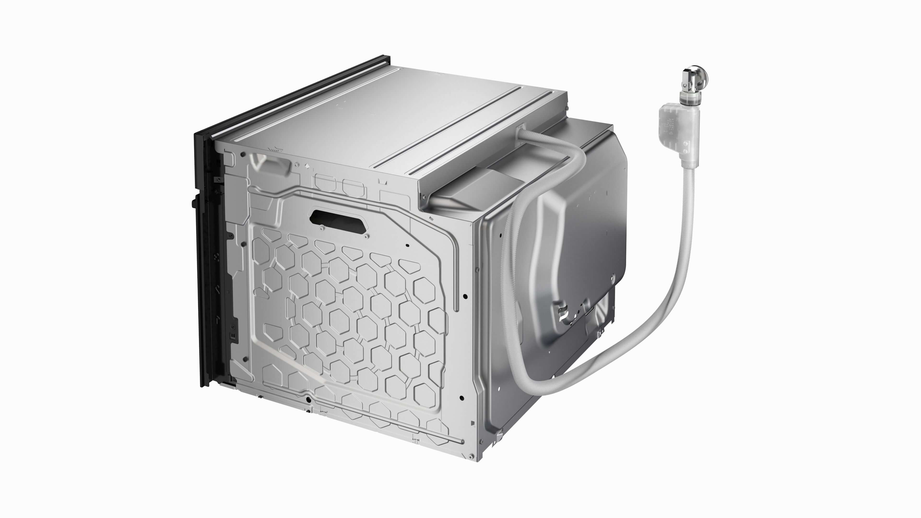 Rückansicht des Siemens studioLine Backofens CS938GDD2.