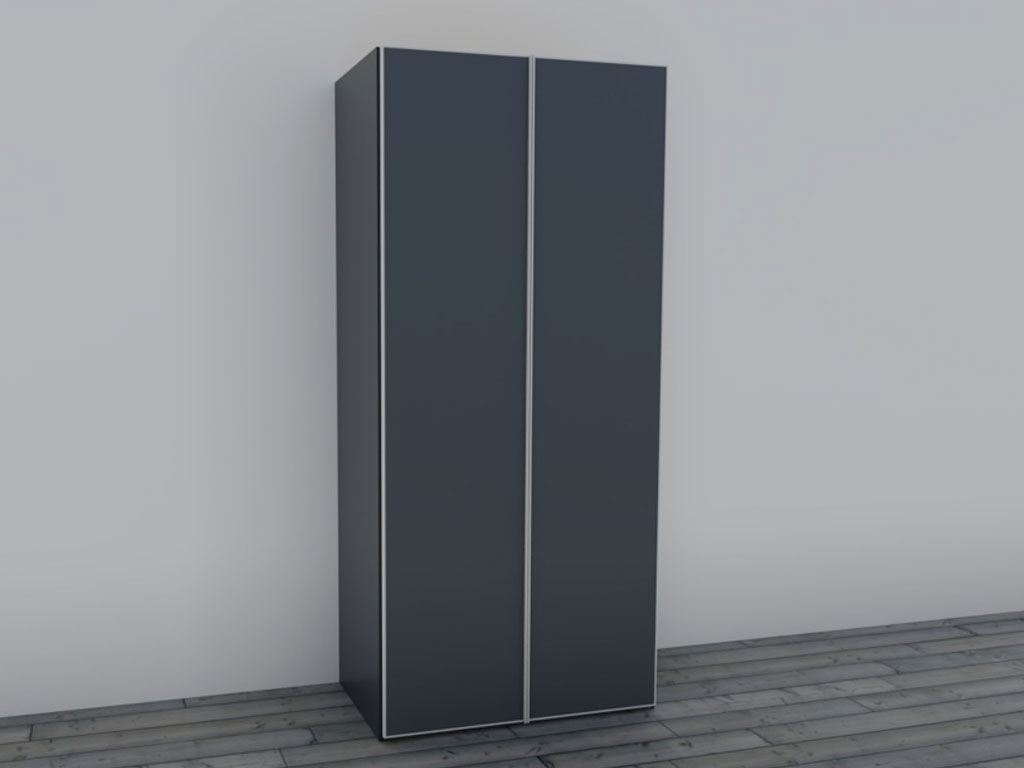 Staud SONATE | Kleiderschrank 2-türig Planungsbild von einem Schrankmodul mit zwei Türen