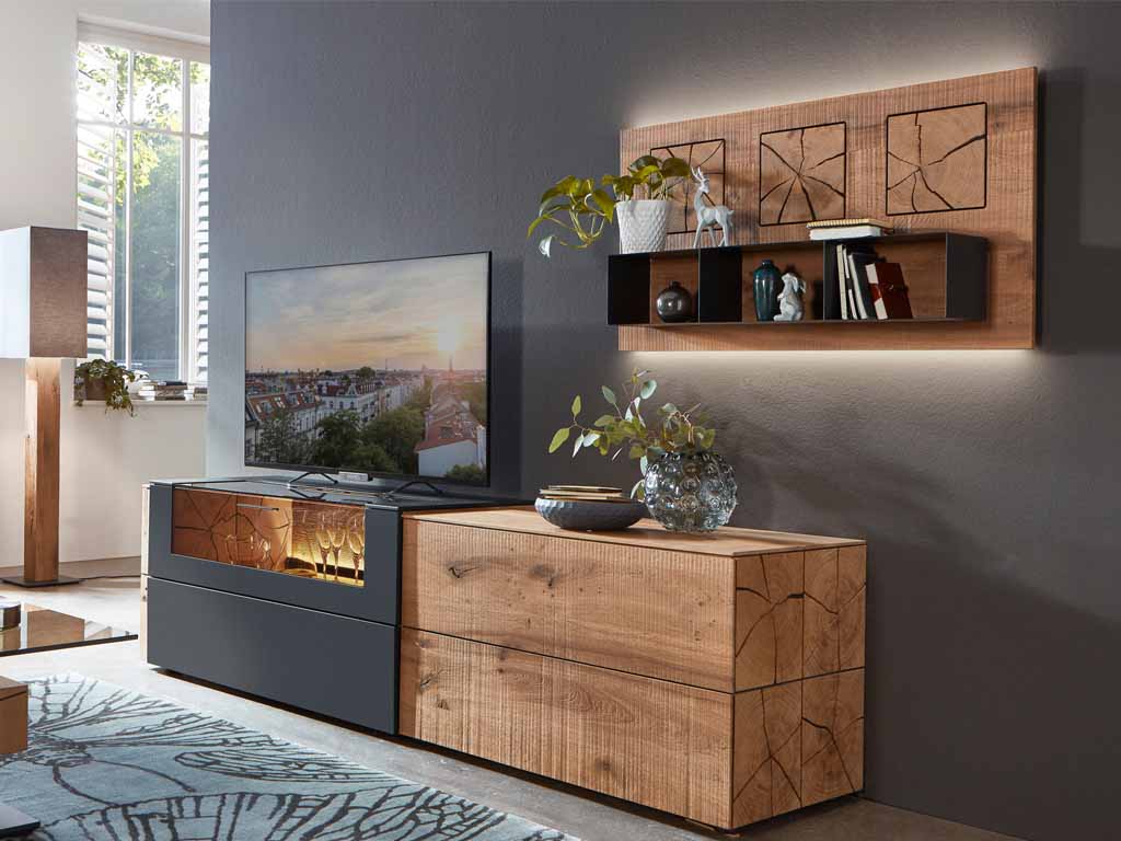 Hartmann. Vara | Wohnwand | Kombi Nr. 42A / 42T | B: 261 cm 