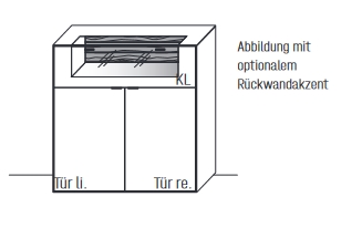 WM.2380.3122 Wöstmann. WM 2380 | Highboard  | B: 121,9 cm | Type 3122