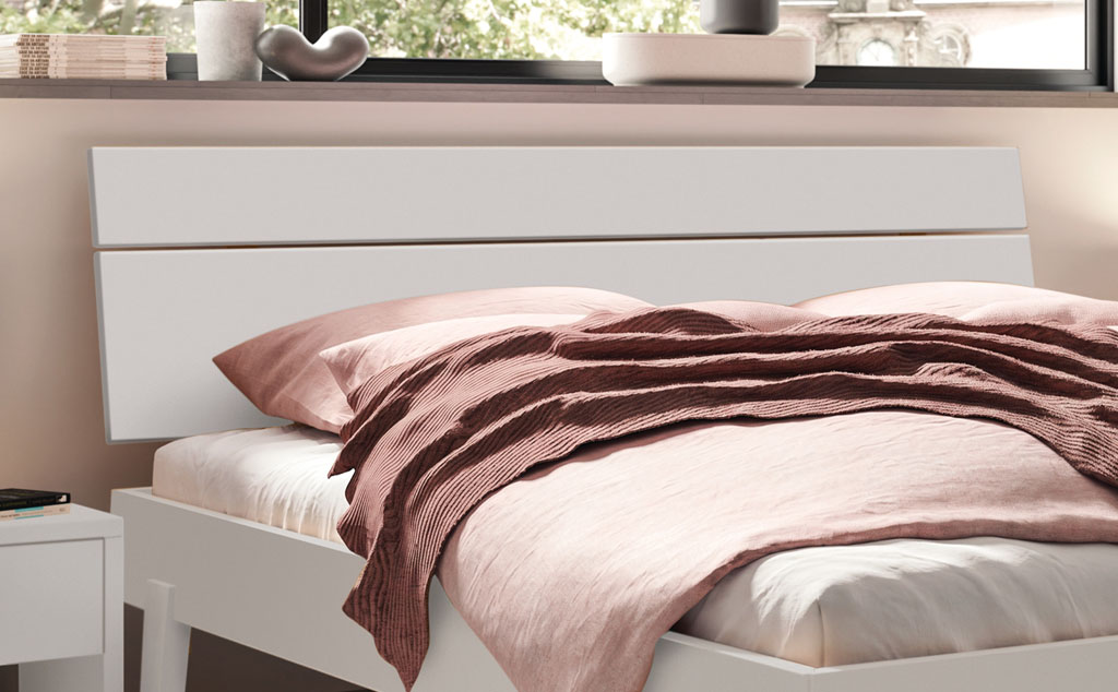 Hasena -  Trento Bett Imperia | Rahmen Trento 16 | Kopfteil Lino | Füße Getano | konfigurierbar