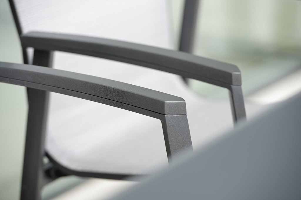  Stern. New Top | Stapelsessel | silber | Aluminium anthrazit 