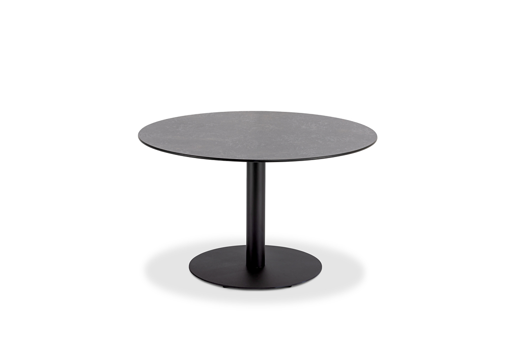 Niehoff Garden. Bistro | G520 | Tisch, rund | Ø 125 cm | Stahl anthrazit /HPL Beton