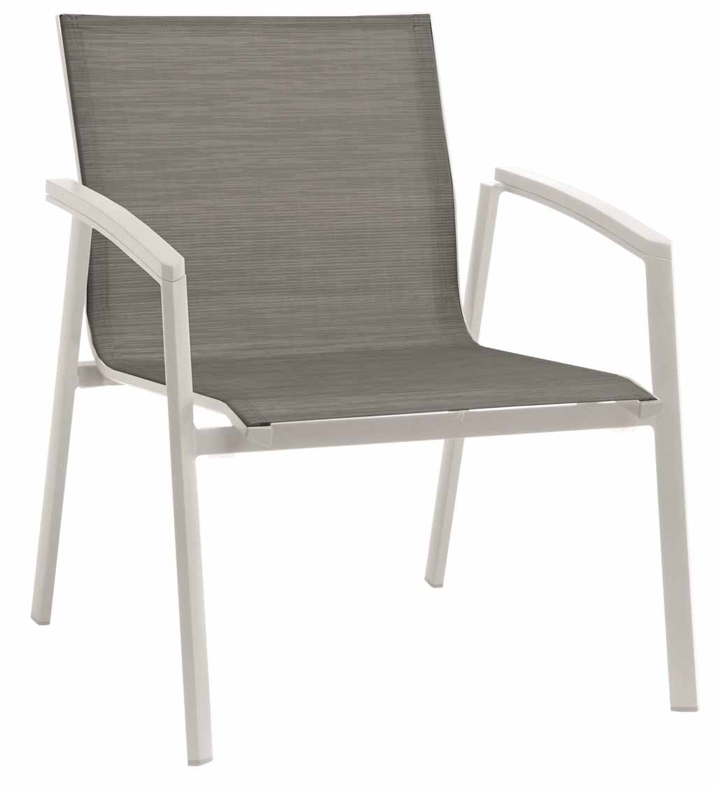 Stern. New Top | Lounge-Sessel | silber | Aluminium weiß