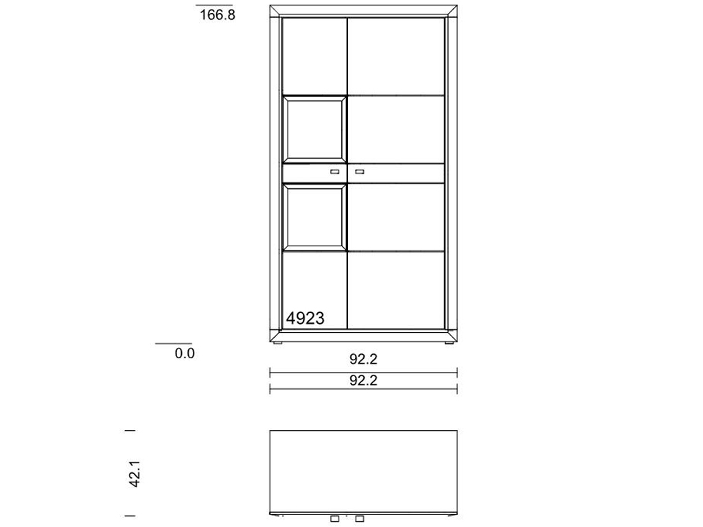 Type 4923 (Holz-Glastür links)