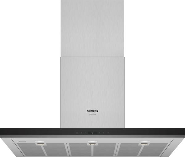 Siemens studioLine - Wand Dunstabzugshaube iQ500 (90 cm) INKL. 5 JAHRE GARANTIE | LC97BIR55 Moderner Dunstabzug aus Edelstahl mit stilvollem Design und LED-Leuchten