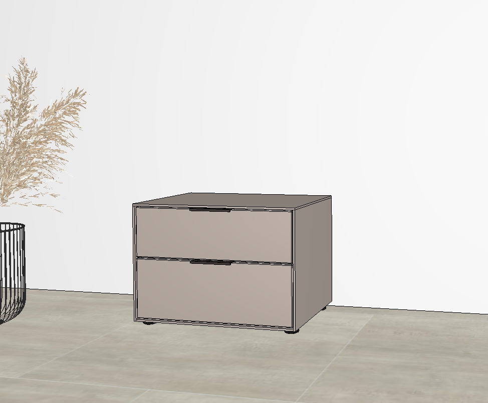 Wöstmann WSL 8800 - Konsole (1542), 2 Schubkästen | Lack | 2 Größen konfigurierbar Konsole mit 2 schubladen grau wsl 8800 wöstmann
