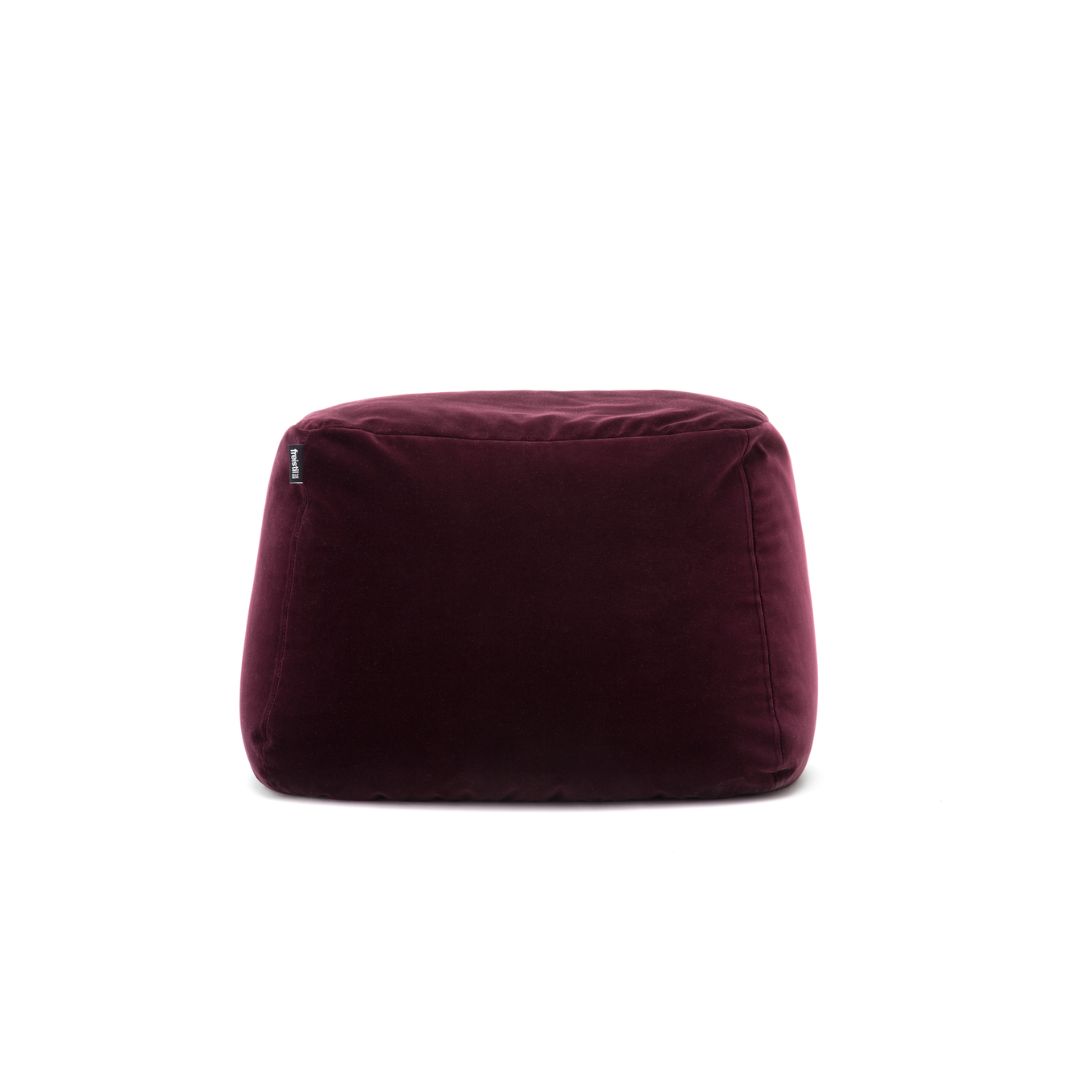 Hocker in bordeaux rot
