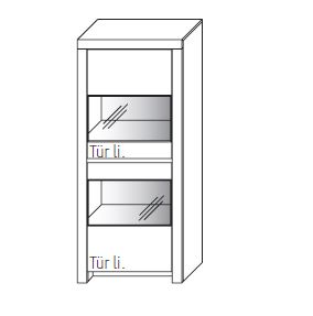 WM.SO.4703 Wöstmann. Soleo 3000 | Vitrine | Type 4703/4704 | H: 168,8 cm