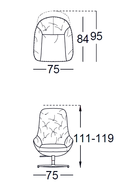 Rolf Benz. 586 MEG soft | Hochlehnsessel | einfarbig