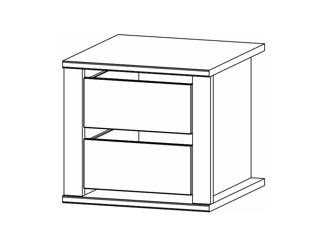 rauch BLACK - Scaletta Schubkasteneinsatz | 2 Schubkästen | verschiedene Größen