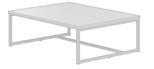N.W.CT-DUB25 nobilia - Couchtisch Dublin | Tischplatte 25 mm stark | 2 Größen konfigurierbar