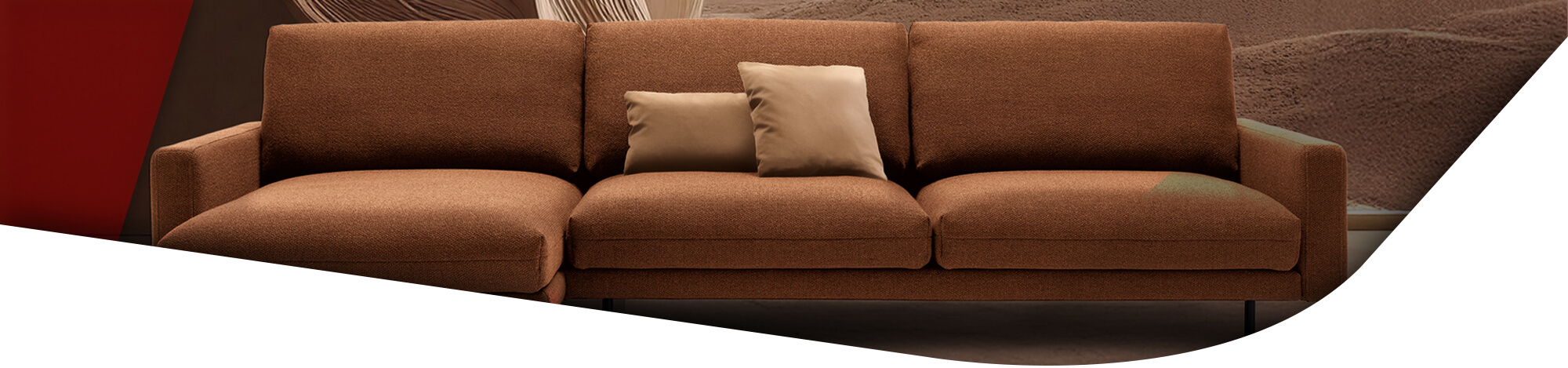 Mocha Mousse Polstergarnitur von Rolf Benz Kaia