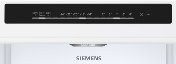 Siemens KG36N2LCF iQ300 Freistehende Kühl-Gefrier-Kombination mit Gefrierbereich unten 186 x 60 cm Edelstahl-Look 