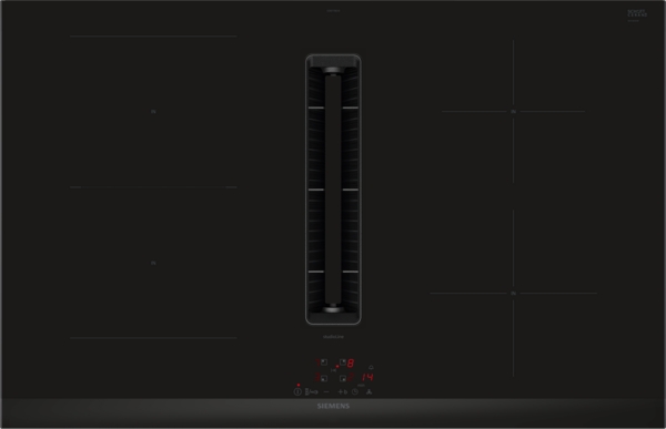 Siemens studioLine ED877BS16E iQ300 Kochfeld mit integriertem Dunstabzug (Induktion) 80 cm Mit Rahmen aufliegend