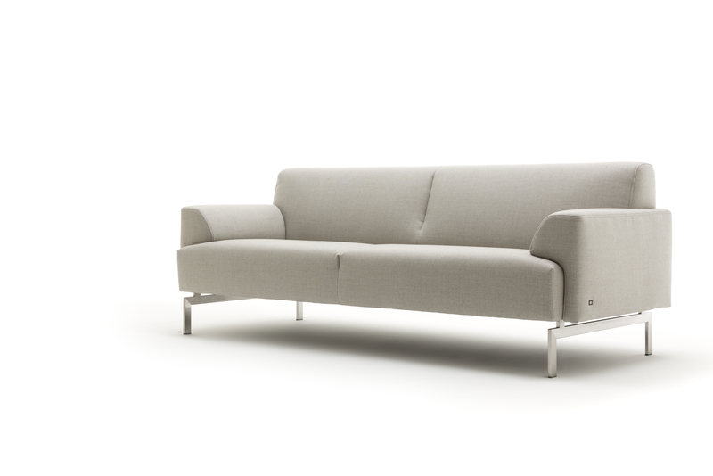 Rolf Benz 310 - Sofabank seitlich fotografierte Couch in hellbem beige von Rolf BEnz 310