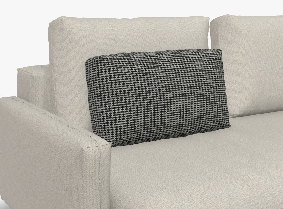 Rolf Benz 007 NUVOLA - Niedrig-Rückenkissen | 63 x 34 cm | Bezug: 22.405