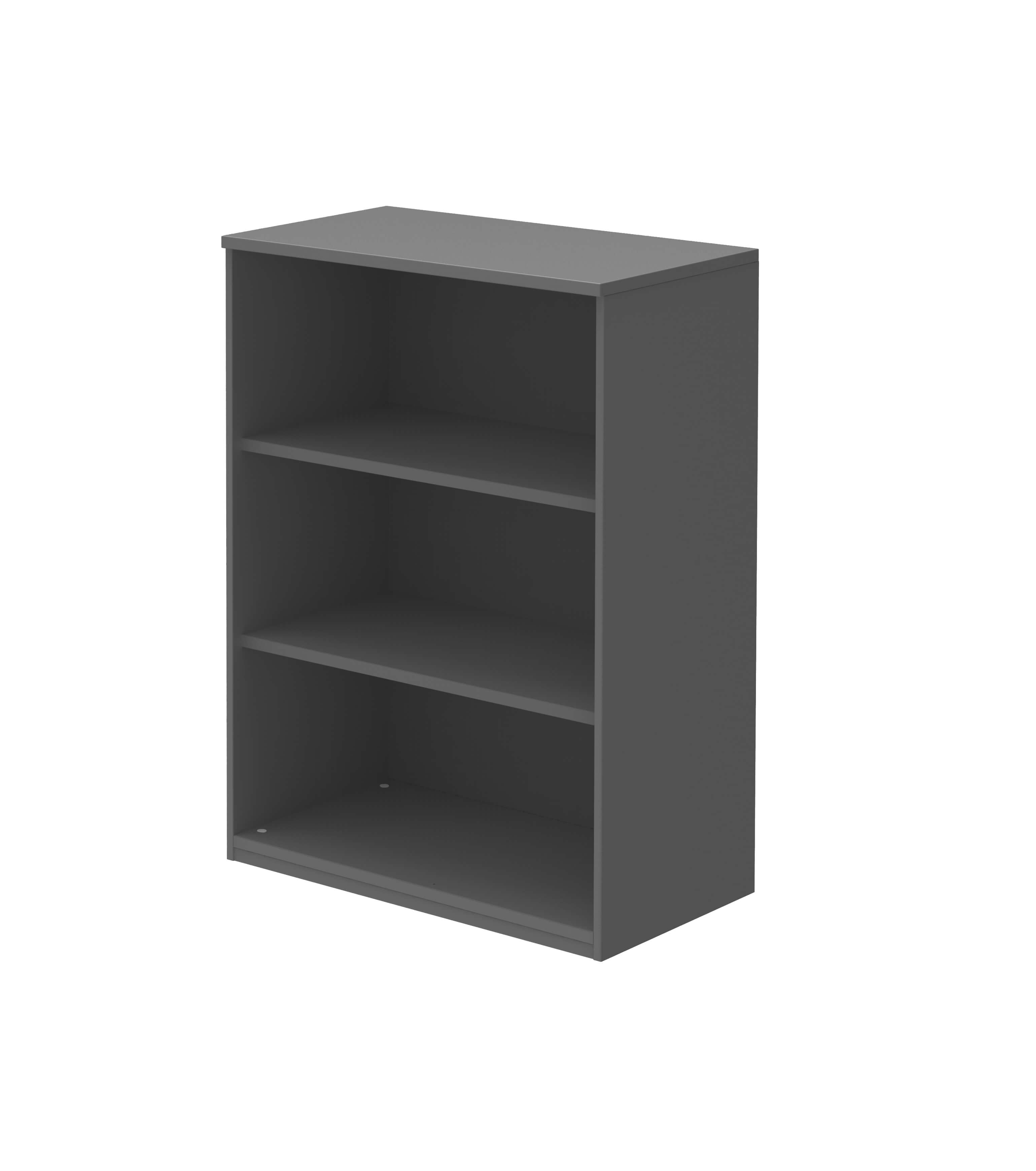 Röhr Bush. techno - offenes Regal | B: 80,0 cm | anthrazit Regal mit 3 Ablagen in schwarz