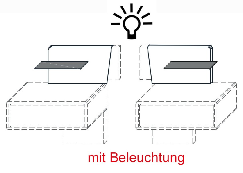 Paneelaufsatz (2er-Set) & LED-Ambiente-Beleuchtung