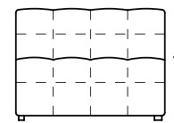 Illustration eines Sofaelements vor weißem Hintergrund