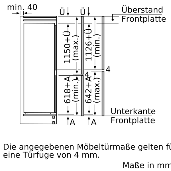 Siemens KI87SADD0 iQ500, Einbau-Kühl-Gefrier- Kombination mit Gefrierbereich unten, 177.2 x 55.8 cm, Flachscharnier mit Softeinzug