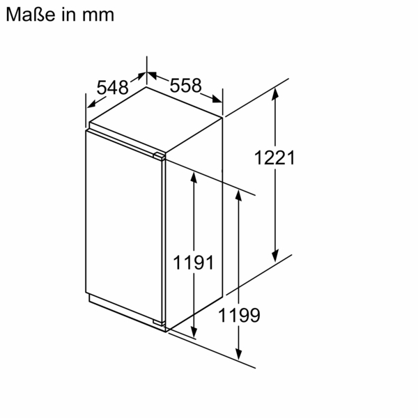 Siemens studioLine KI41RSDD1 iQ500 Einbau-Kühlschrank | 122.5 x 56 cm