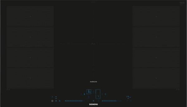 Siemens studioLine EX977NVV6E iQ700 Induktionskochfeld | 90 cm | Designrahmen | Schwarz