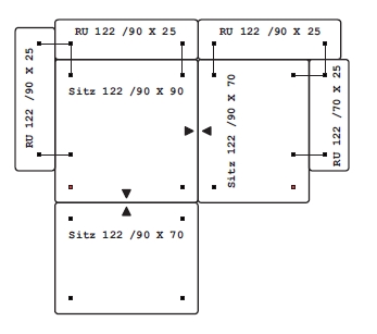 F.122.Bundle5 freistil 122 ECHT - Bundle 5 | Sofaelemente (7-teilig) 