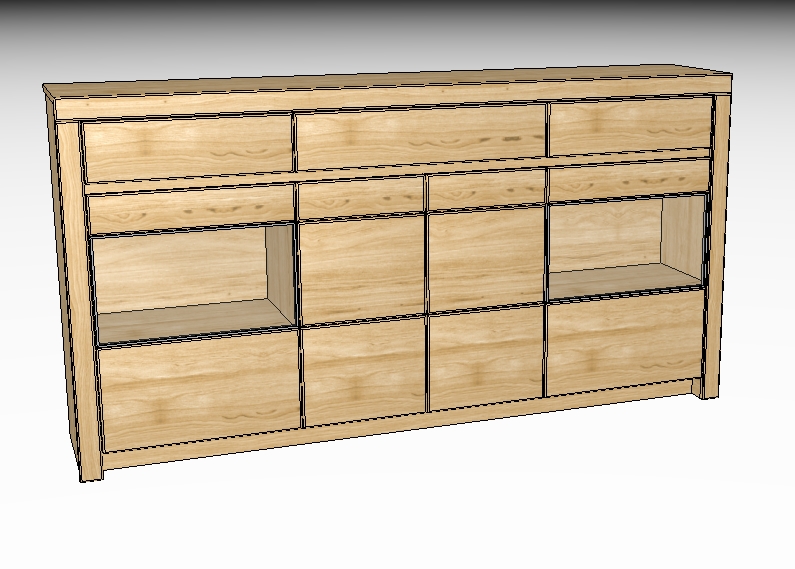 Wöstmann. Soleo 3000 | Highboard | Type 3140 | B: 211,2 cm