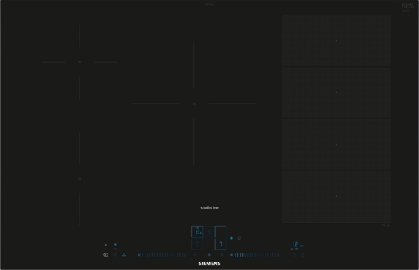 Siemens studioLine - Induktionskochfeld iQ700 (80 cm) | aufliegender Rahmen | EX877NVV6E