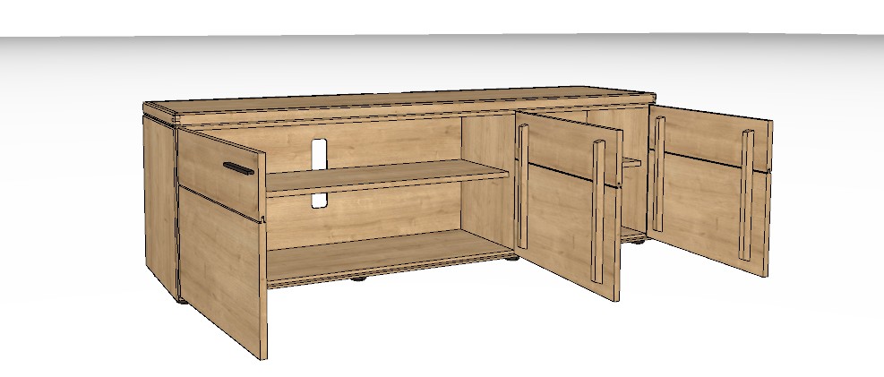 Wöstmann WM 2520 - Lowboard | Type 1862 | B: 181,9 cm | Wildeiche massiv