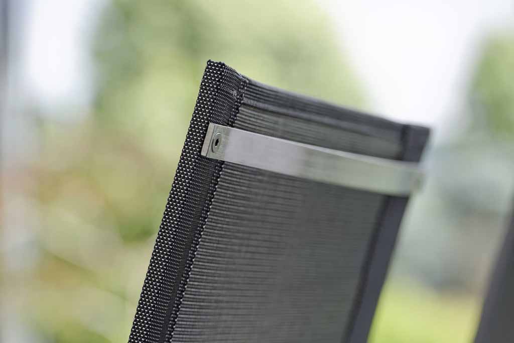  Stern. Evoee | Freischwingersessel | Edelstahlgestell und Aluminiumarmlehnen in anthrazit