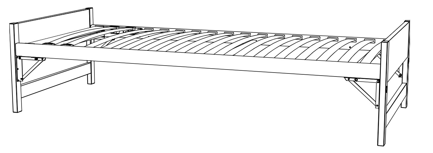 HA.G.7208.7209 Hasena - Kids & Guests Bett Lido | Aufklappbett | Ober- und Unterbett | 90 (180) x 200 cm