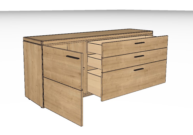 Wöstmann WM 2520 - Sideboard | Type 2883/2884 | B: 181,9 cm | Wildeiche massiv