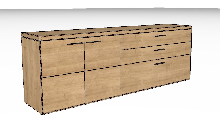 Wöstmann WM 2520 - Sideboard | Type 2163/2164 | B: 211,9 cm | Wildeiche massiv