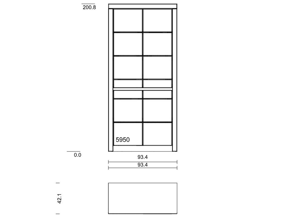 Wöstmann. Soleo 3000 | Schrank | Type 5950 | H: 200,8 cm