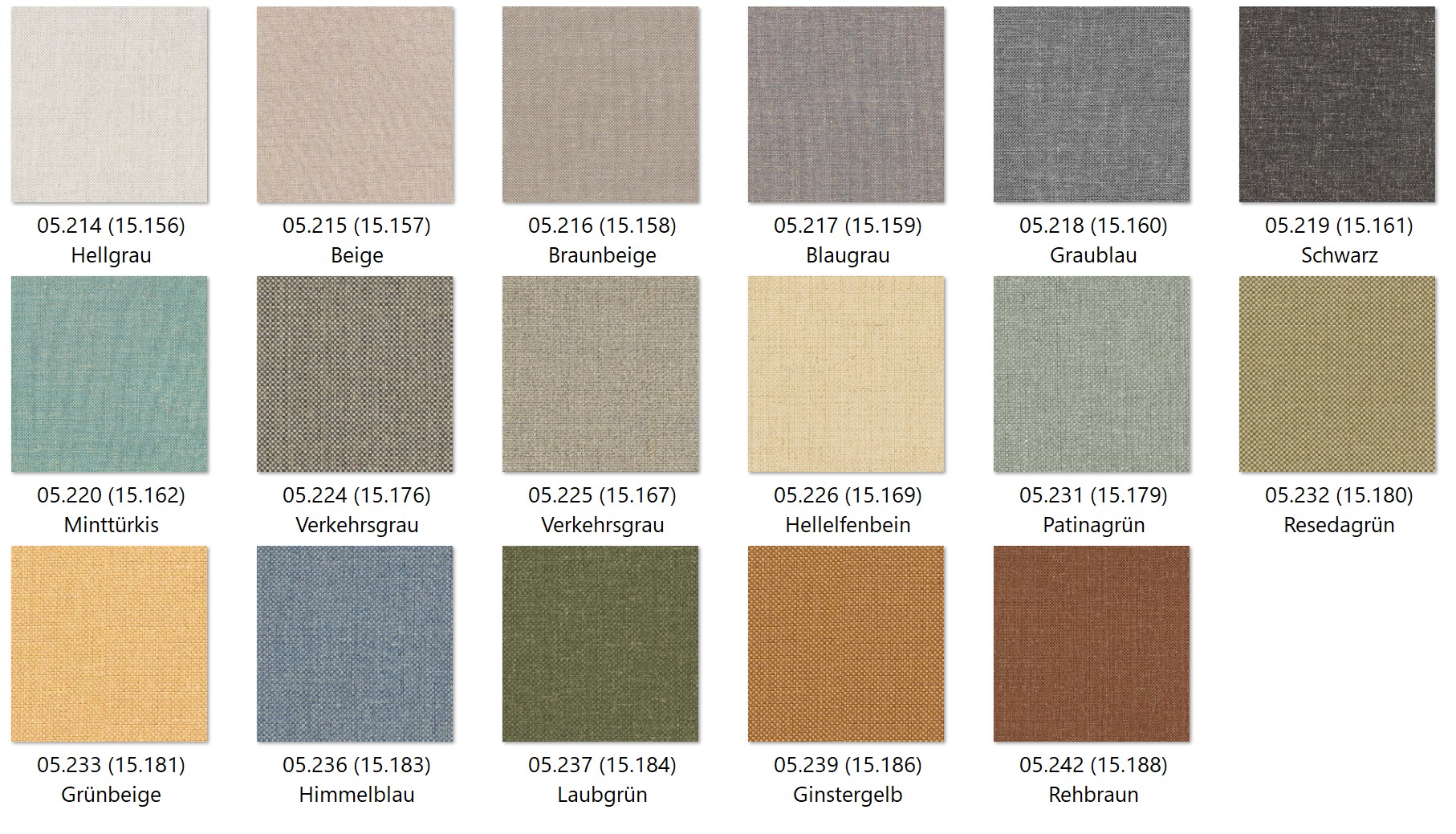 05 Colors of Rolf Benz