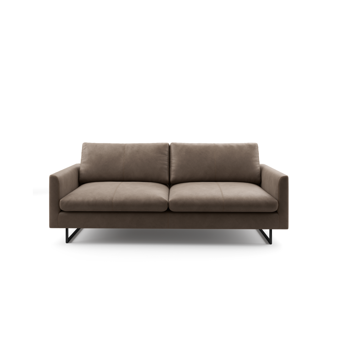 braune zweisitzer Couch