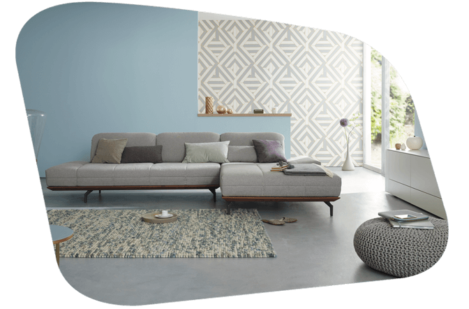 creation 420 graues Sofa